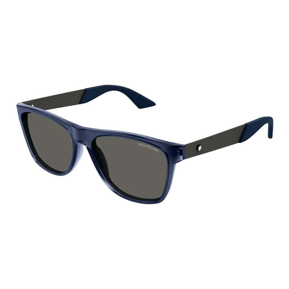 Mont Blanc MB0298S Sunglasses Blue Acetate Square